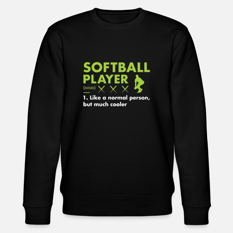 Sport Player Definition Softball - Stanley/Stella Unisex Bio-Sweatshirt CHANGER  - Schwarz