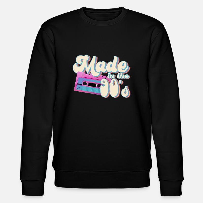 Made in the 90's - Stanley/Stella Unisex Bio-Sweatshirt CHANGER  - Schwarz