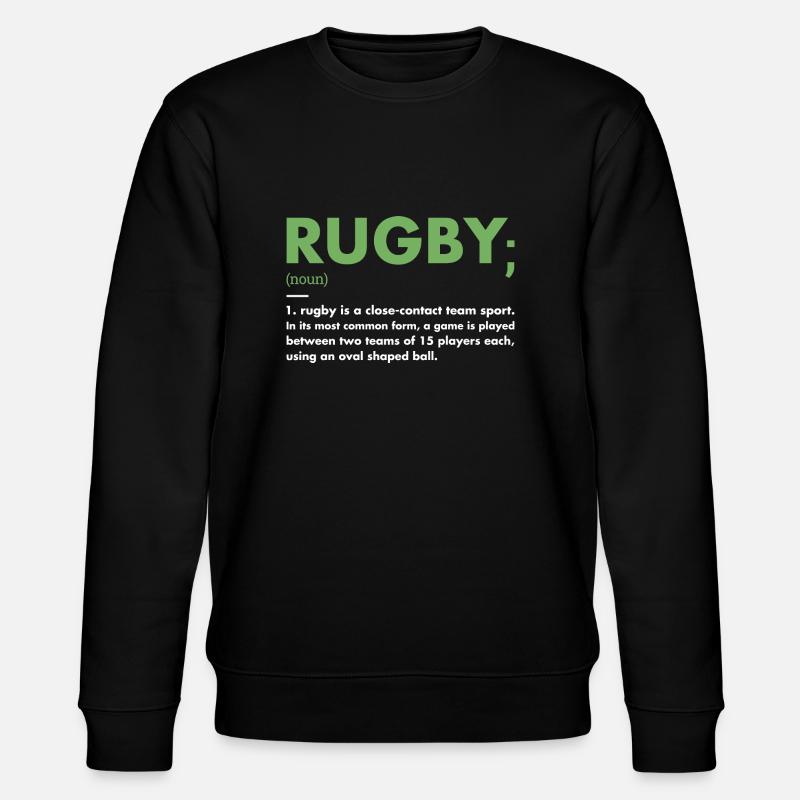 Sport Definition Rugby - Stanley/Stella Unisex Bio-Sweatshirt CHANGER  - Schwarz