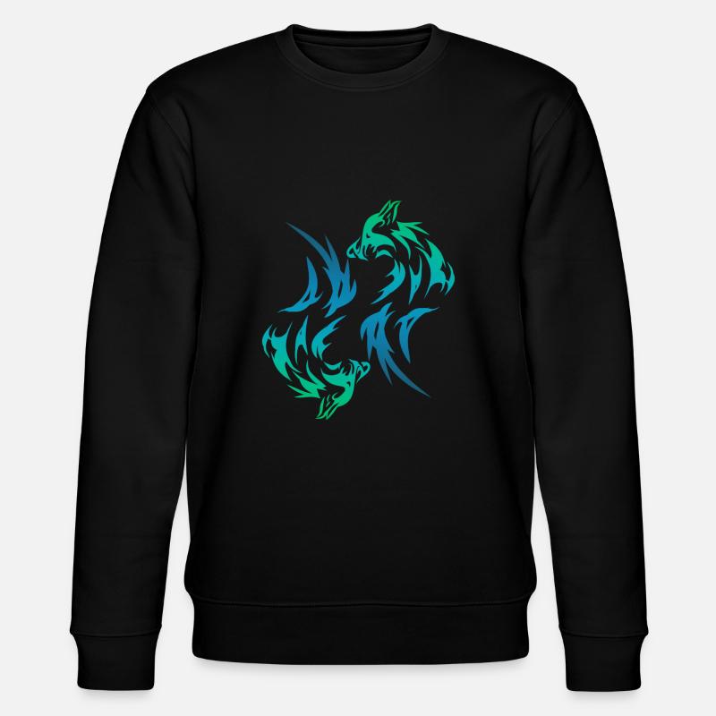 Wölfe - Stanley/Stella Unisex Bio-Sweatshirt CHANGER  - Schwarz