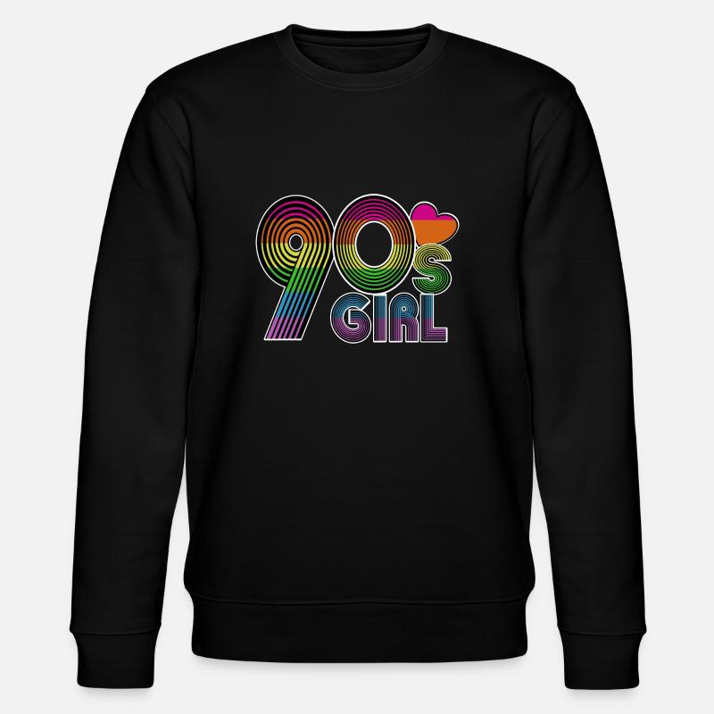 90s Girl - Stanley/Stella Unisex Bio-Sweatshirt CHANGER  - Schwarz