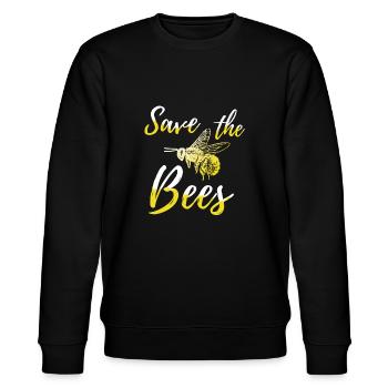 Sauvez les abeilles - Sweat bio CHANGER Stanley/Stella Unisexe - noir - Devant - Nik (191cm) & Marisol (170cm)