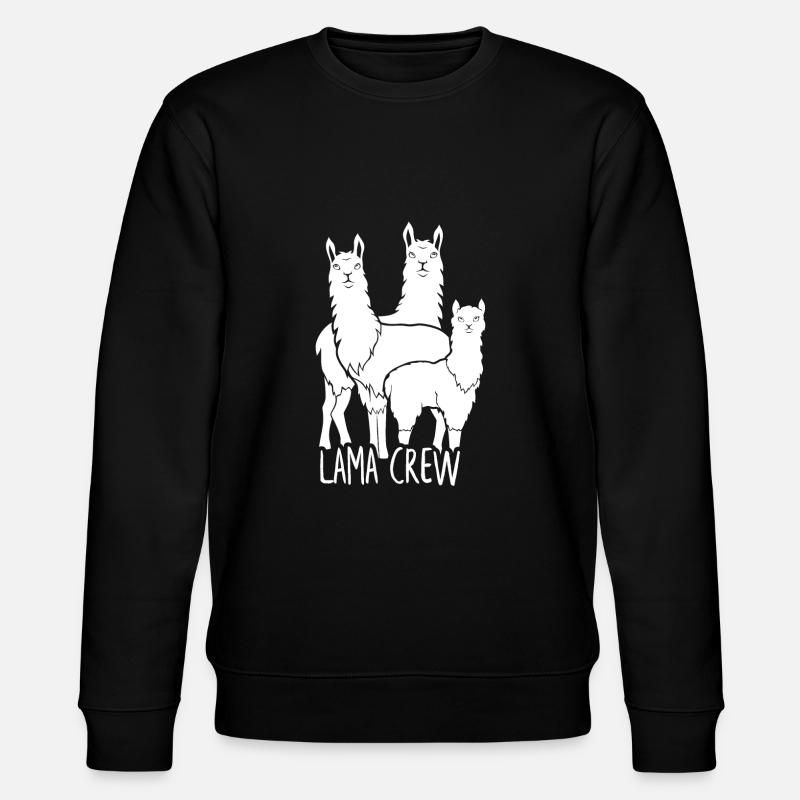 Lama Crew Alpaca - Stanley/Stella CHANGER Unisex Organic Sweatshirt - black