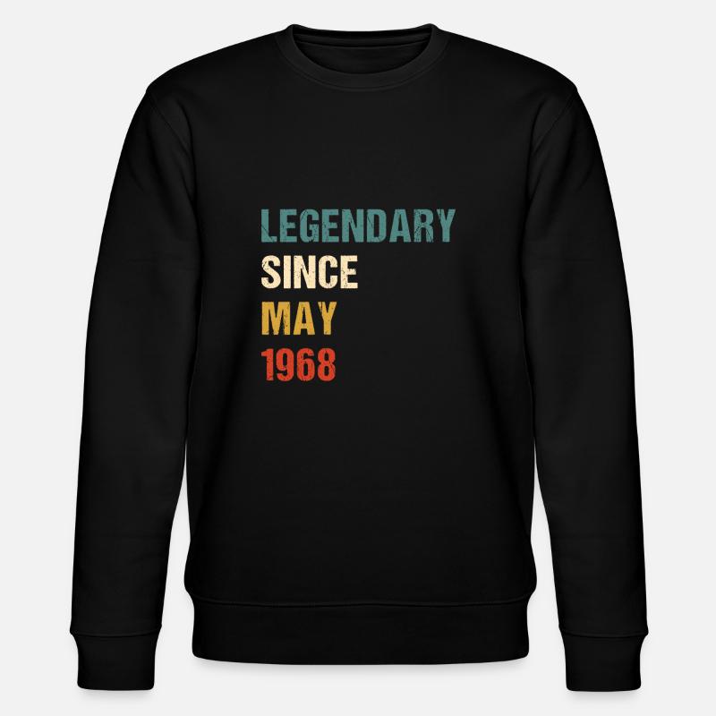 LEGENDARY SINCE MAY 1968 - Stanley/Stella Unisex Bio-Sweatshirt CHANGER  - Schwarz