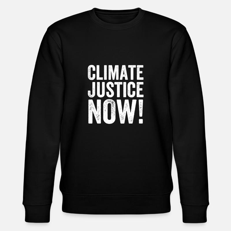 Climate Justice Now - Stanley/Stella Unisex Bio-Sweatshirt CHANGER - Schwarz