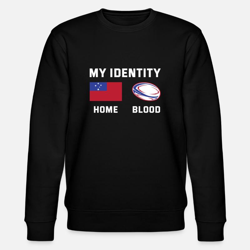 Mon identité Samoa Rugby - Sweat bio CHANGER Stanley/Stella Unisexe - noir