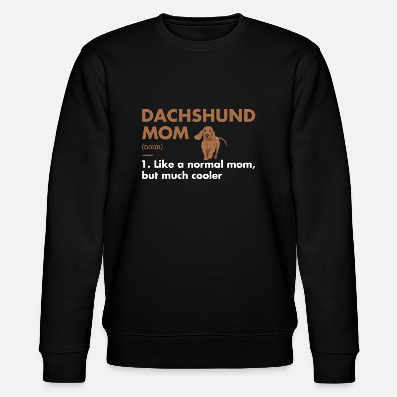 Dachshund Mom Definition - Stanley/Stella Unisex Bio-Sweatshirt CHANGER  - Schwarz