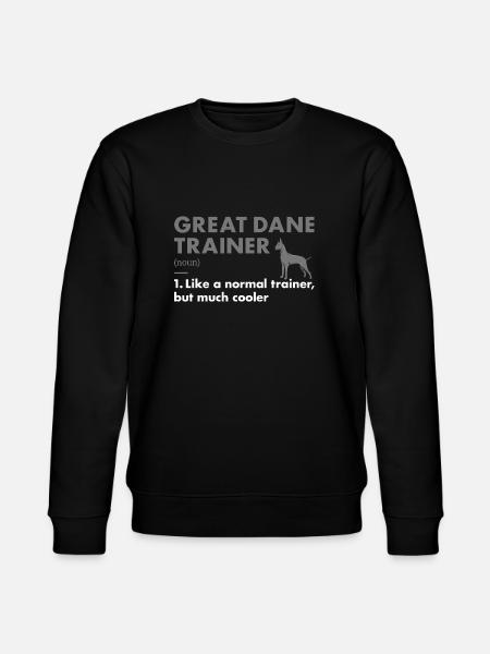 Great Dane Trainer Definiton - Stanley/Stella CHANGER Unisex Organic Sweatshirt - black