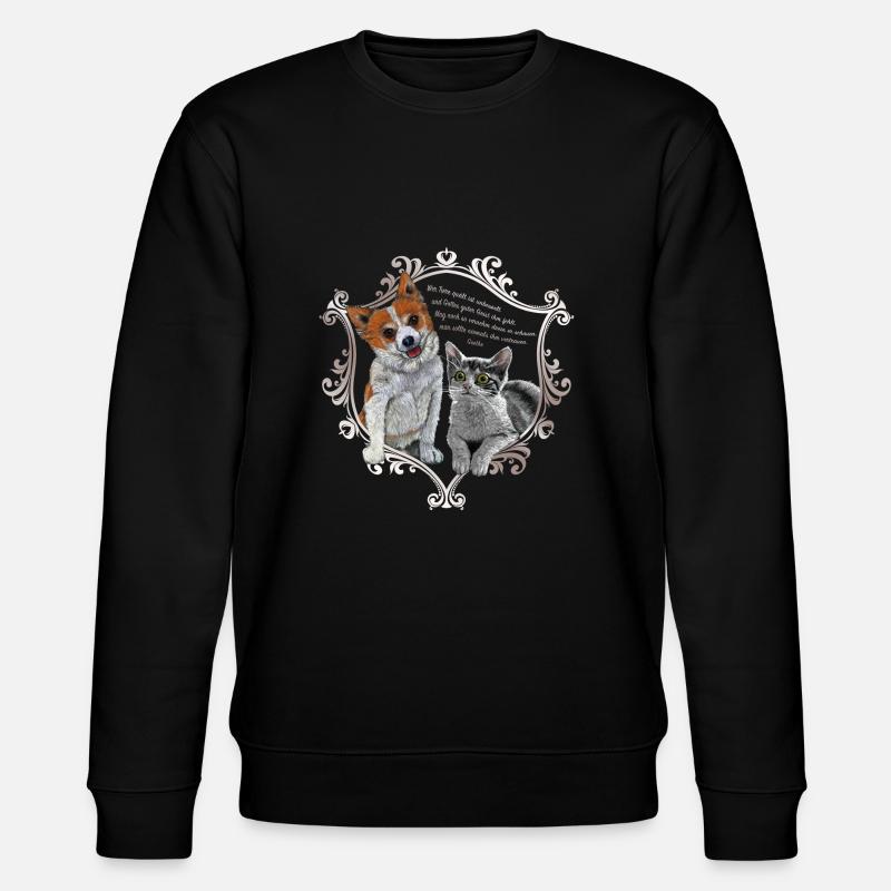 Chien chat Goethe - Sweat bio CHANGER Stanley/Stella Unisexe - noir