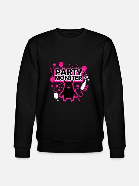 Partymonster pink - Stanley/Stella Unisex Bio-Sweatshirt CHANGER  - Schwarz