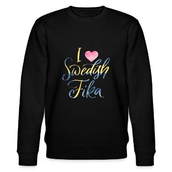 Suède Suède Viking Norden Scandinavie fika - Sweat bio CHANGER Stanley/Stella Unisexe - noir - Devant - Nik (191cm) & Marisol (170cm)