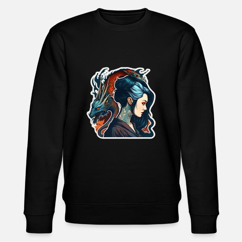 Schönheit & Drache - Stanley/Stella Unisex Bio-Sweatshirt CHANGER  - Schwarz