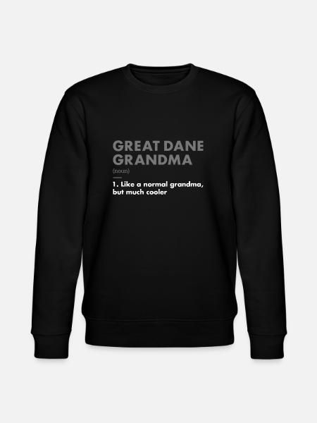 Great Dane Grandma Definition - Stanley/Stella CHANGER Unisex Organic Sweatshirt - black