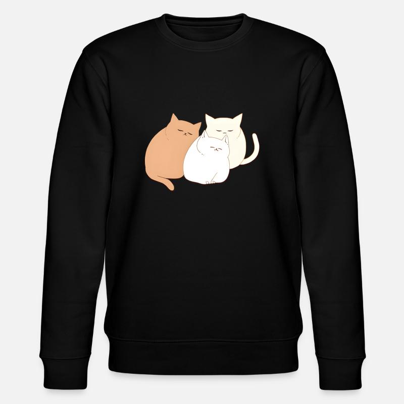 3 chats endormis - Sweat bio CHANGER Stanley/Stella Unisexe - noir