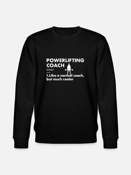 Sport Coach Powerlifting - Stanley/Stella CHANGER Unisex Organic Sweatshirt - black