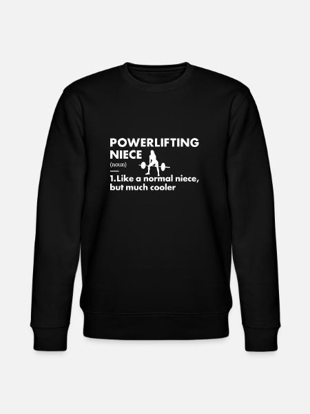 Sport Niece Powerlifting - Stanley/Stella CHANGER Unisex Organic Sweatshirt - black