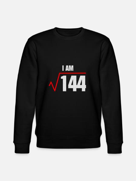 12 Birthday Funny - Stanley/Stella CHANGER Unisex Organic Sweatshirt - black