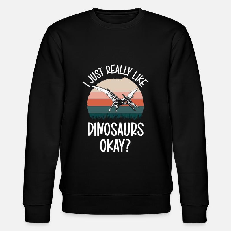 Dino Triceratops Rex Raptor - Sweat bio CHANGER Stanley/Stella Unisexe - noir