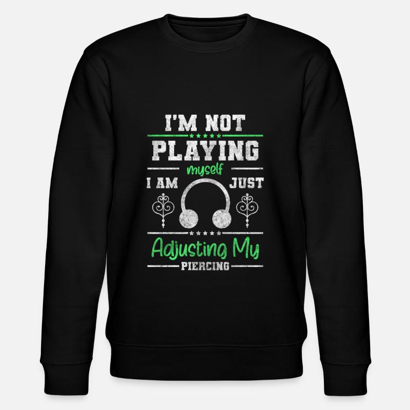 Piercing Kunst Piercingstudio - Stanley/Stella Unisex Bio-Sweatshirt CHANGER  - Schwarz