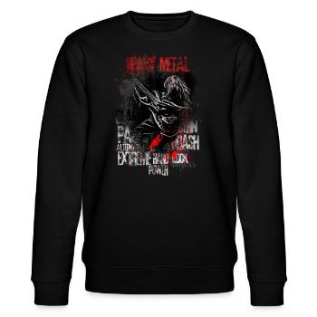 Heavy Metal - Sweat bio CHANGER Stanley/Stella Unisexe - noir - Devant - Nik (191cm) & Marisol (170cm)