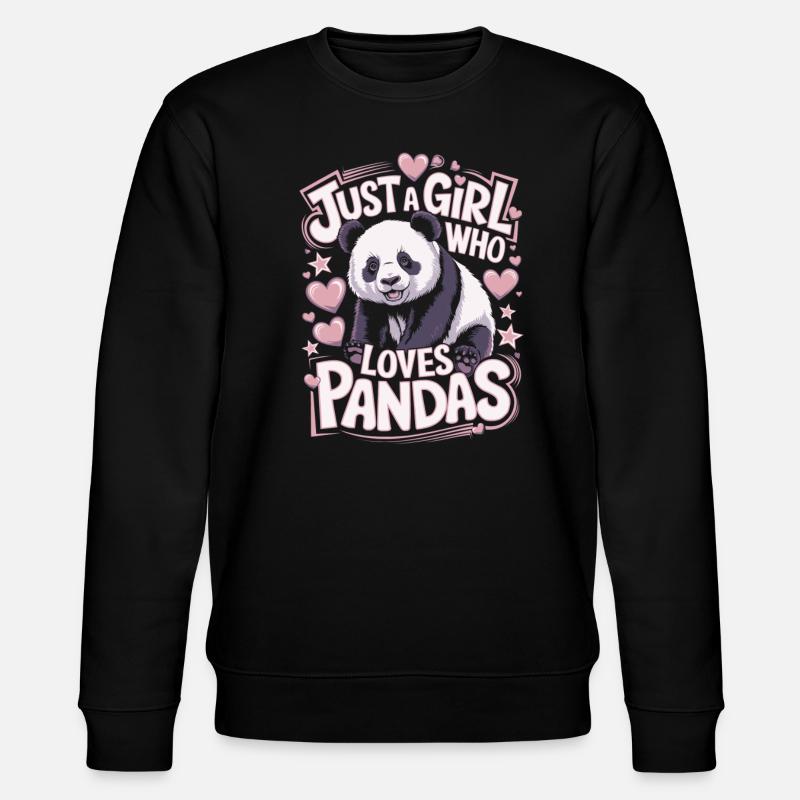 Panda Disant Fille - Sweat bio CHANGER Stanley/Stella Unisexe - noir