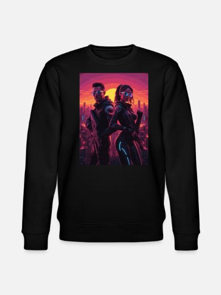 cyber 08 - Stanley/Stella Unisex Bio-Sweatshirt CHANGER - Schwarz