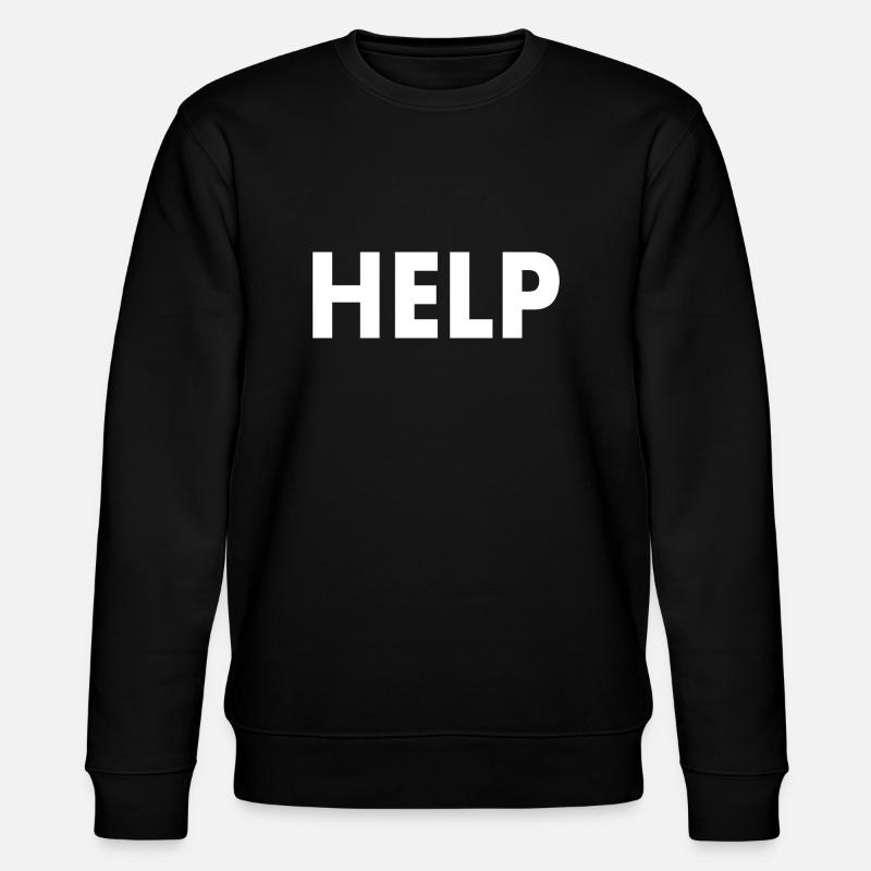 Help - Stanley/Stella CHANGER Unisex Organic Sweatshirt - black