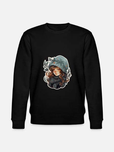 Wintermädchen - Stanley/Stella Unisex Bio-Sweatshirt CHANGER - Schwarz