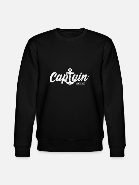 CAPTAIN SINCE 2021 KAPITÄN - Stanley/Stella CHANGER Unisex Organic Sweatshirt - black