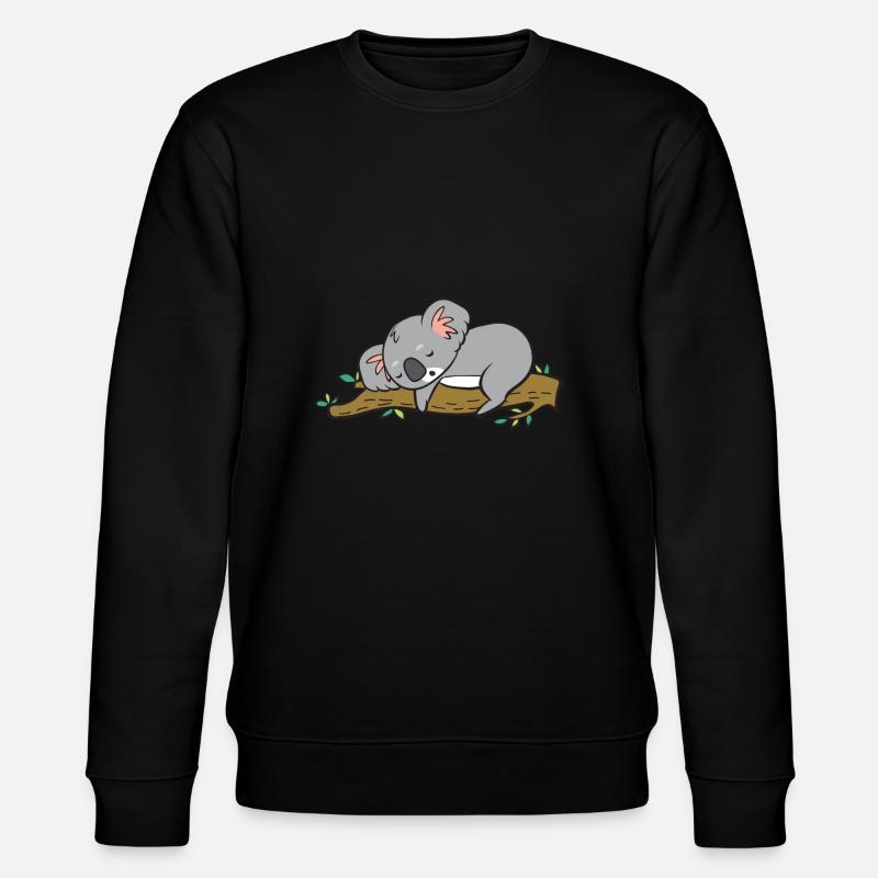 Un koala mignon dort. - Sweat bio CHANGER Stanley/Stella Unisexe - noir