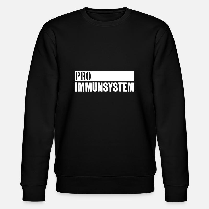 PRO IMMUNSYSTEM IMPFEN - Stanley/Stella Unisex Bio-Sweatshirt CHANGER  - Schwarz