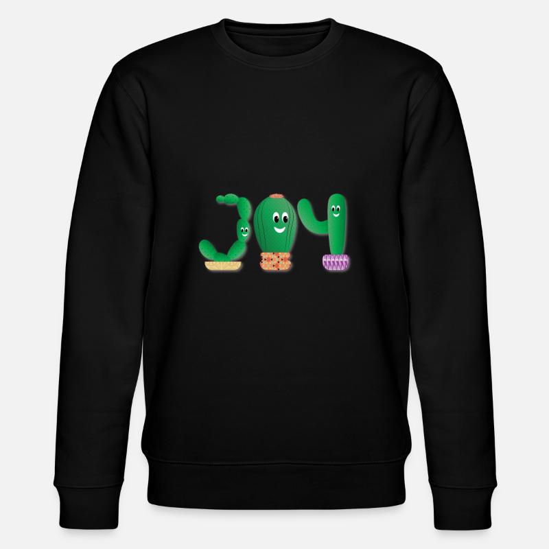Joy cactus - Stanley/Stella CHANGER Unisex Organic Sweatshirt - black