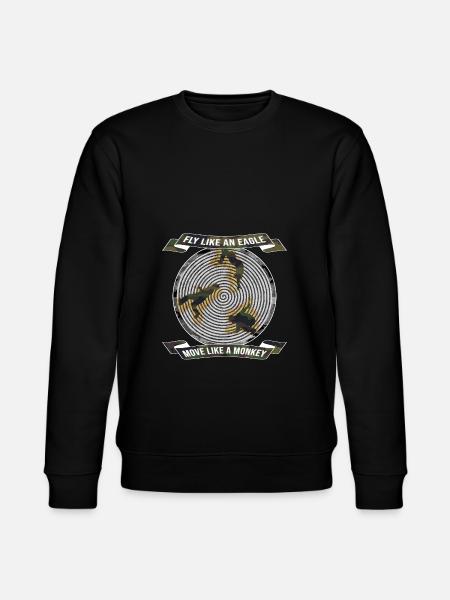 Parkour Backflip Geschenkidee - Stanley/Stella Unisex Bio-Sweatshirt CHANGER - Schwarz