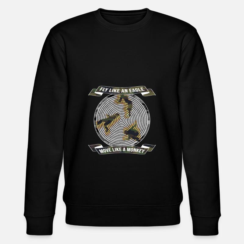 Parkour Backflip Gift Idea - Stanley/Stella CHANGER Unisex Organic Sweatshirt - black