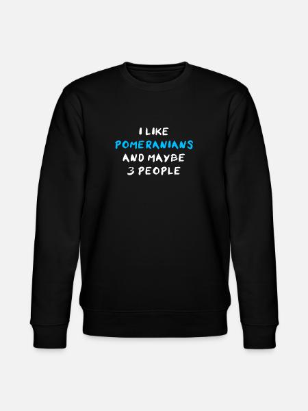 Pomeranian Zwergspitz - Stanley/Stella CHANGER Unisex Organic Sweatshirt - black