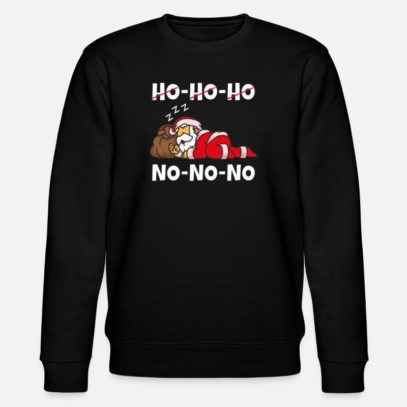 Fauler Weihnachtsmann - Stanley/Stella Unisex Bio-Sweatshirt CHANGER  - Schwarz