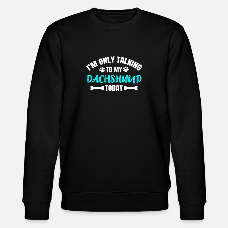 Dachshund Dackel - Stanley/Stella CHANGER Unisex Organic Sweatshirt - black