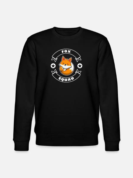 Fox Squad - Stanley/Stella CHANGER Unisex Organic Sweatshirt - black
