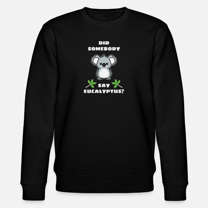 Koala - Stanley/Stella Unisex Bio-Sweatshirt CHANGER  - Schwarz