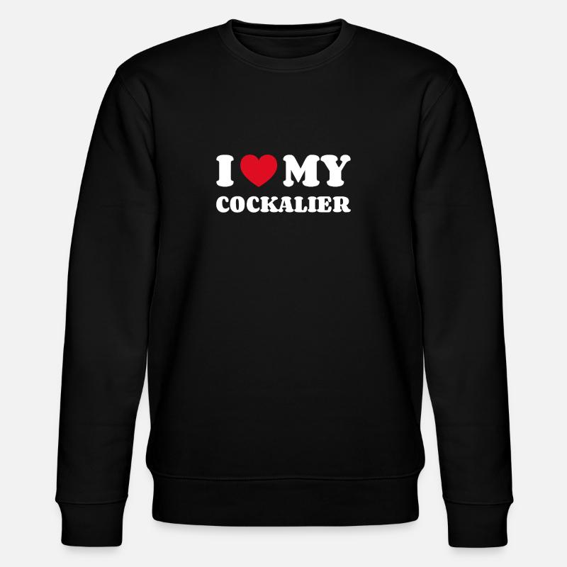 J'aime mon Cockalier - Sweat bio CHANGER Stanley/Stella Unisexe - noir