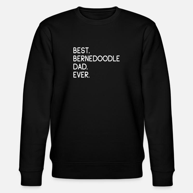 Bernedoodle Berner Mountain Poo - Stanley/Stella Unisex Bio-Sweatshirt CHANGER  - Schwarz