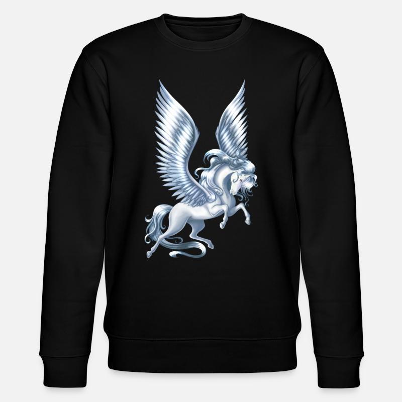 Pegasus Floating - Stanley/Stella CHANGER Unisex Organic Sweatshirt - black