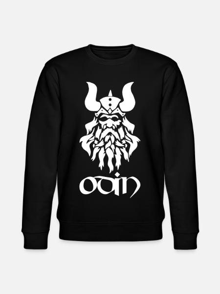 Dio norvegese Odino (bianco) - Felpa ecologica unisex CHANGER di Stanley/Stella - nero