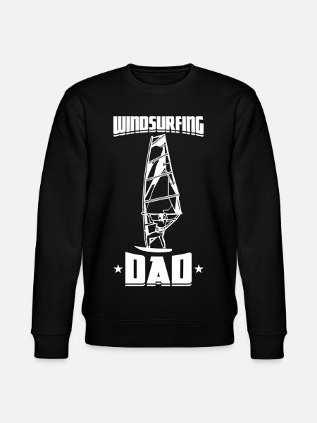 Windsurfer Papa - Stanley/Stella Unisex Bio-Sweatshirt CHANGER  - Schwarz