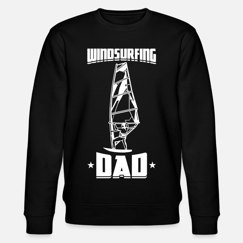 Windsurfer Dad - Stanley/Stella CHANGER Unisex Organic Sweatshirt - black