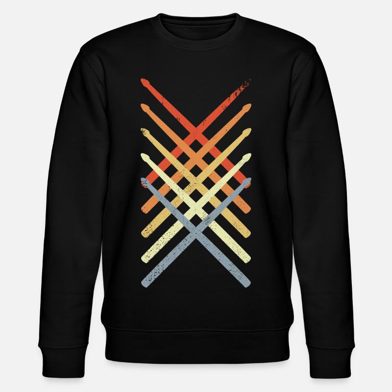Dessin de baguettes - Sweat bio CHANGER Stanley/Stella Unisexe - noir