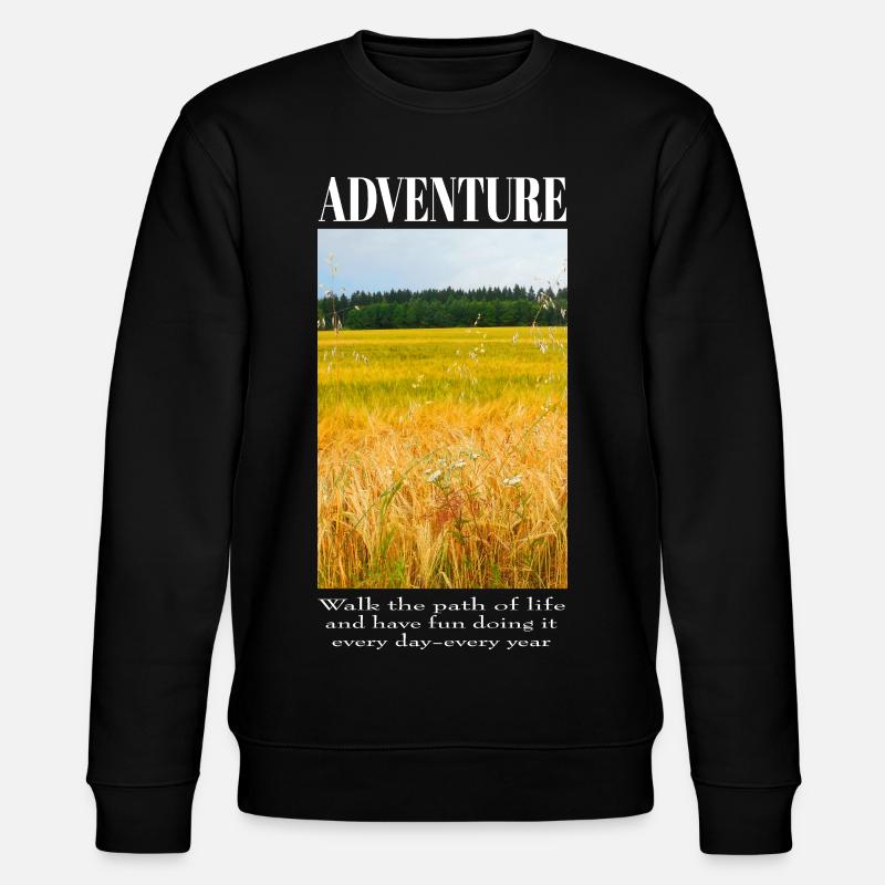 Adventure in the Wheat Field - Stanley/Stella CHANGER Unisex Organic Sweatshirt - black