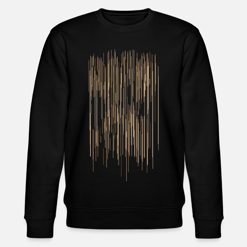 Streifen Muster / Hintergrund - Stanley/Stella Unisex Bio-Sweatshirt CHANGER  - Schwarz