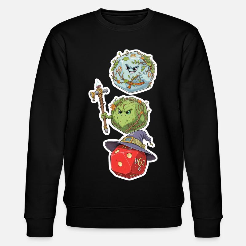 Würfel Magier, Zauberer & Druide – Fantasy Dice - Stanley/Stella Unisex Bio-Sweatshirt CHANGER - Schwarz