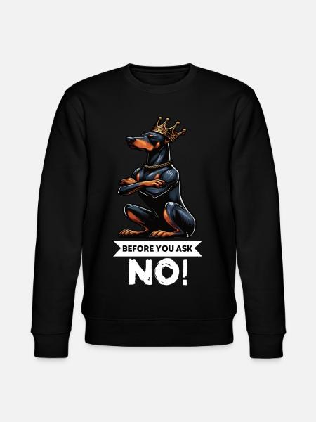 Avant de demander à Dobermann, Dobermannbesitzer - Sweat bio CHANGER Stanley/Stella Unisexe - noir